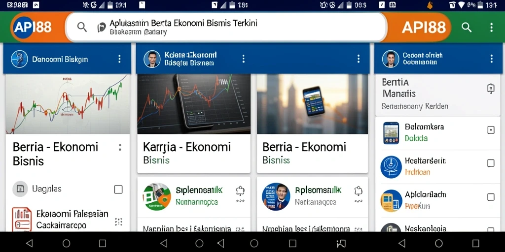 Tampilan antarmuka aplikasi API88 yang user-friendly dan informatif.