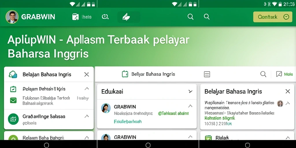 Tampilan antarmuka GRABWIN yang menarik dan user-friendly.