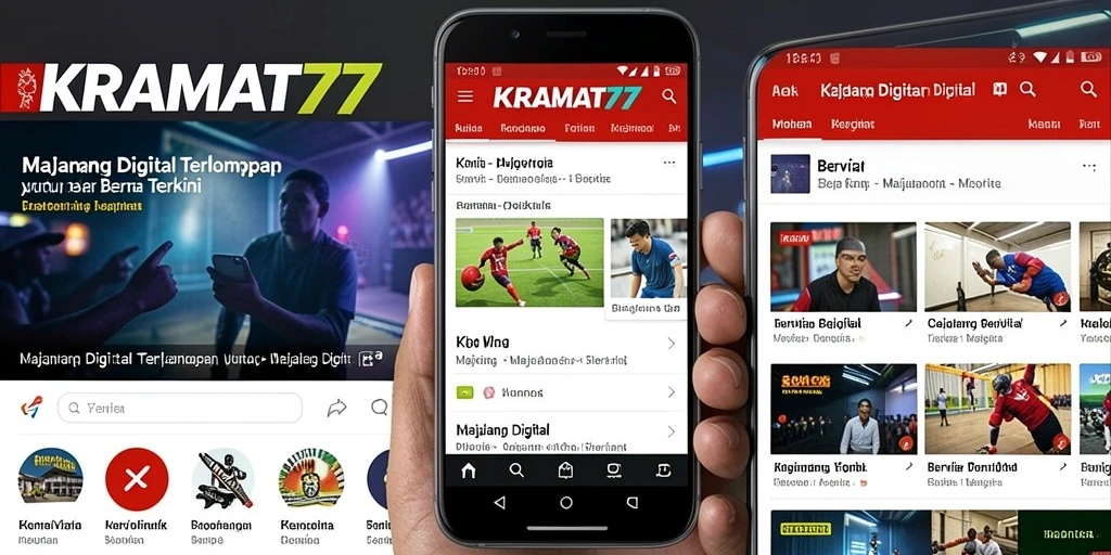 Antarmuka KRAMAT77 yang menarik dengan berbagai konten Majalah Digital.