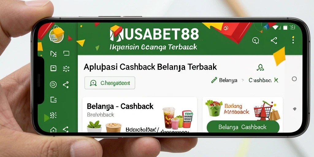 Tampilan antarmuka pengguna NUSABET88 dengan fitur Cashback yang menarik.