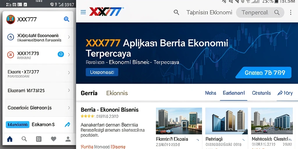 Tampilan antarmuka XXX777 yang sederhana dan informatif.